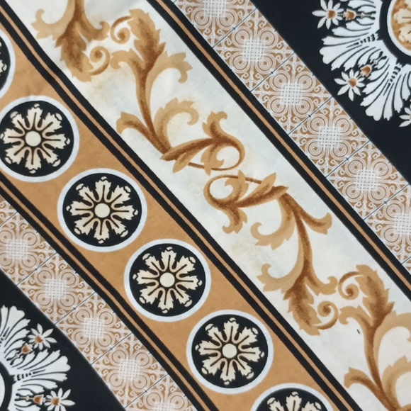 1⅛ yd. Tan & Blk. Cotton Fabric - Picture 4 of 4